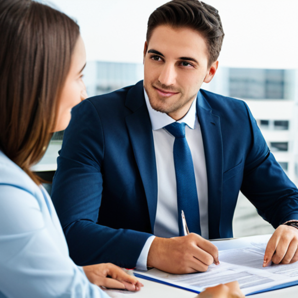 Financial Advisor Meeting**

"A professional financial advisor in a modern office setting, meeting with a young couple, discussing investment strategies and financial planning, fully clothed, appropriate attire, safe for work, perfect anatomy, natural proportions, professional photography, high quality, family-friendly, financial documents on the table."

**