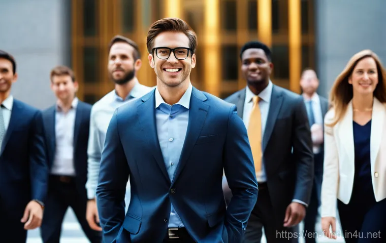 펀드투자상담사와 관련된 금융법 이해 - **Prompt:** A diverse group of adult investors, dressed in contemporary business casual attire, stan...