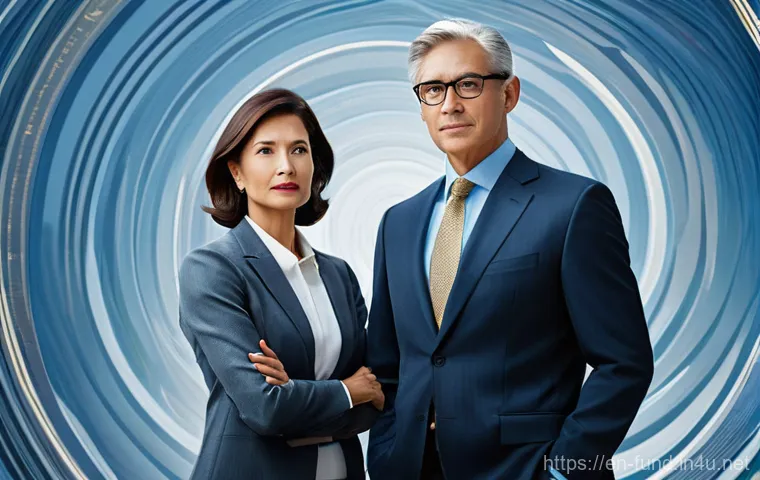 펀드투자상담사와 고객 재무 건강 관리 사례 - **Prompt: The Human Touch in Financial Planning**
    "A diverse couple, a man in his late 30s and a...