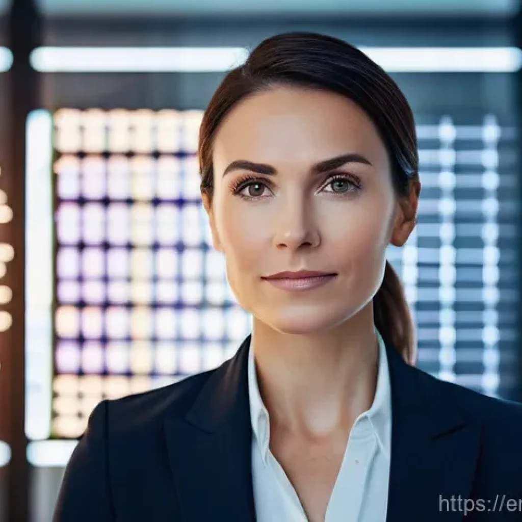 펀드투자상담사 자격증의 유효성 검토 - **Prompt:** A highly professional female financial advisor, in her late 30s, dressed in a sharp busi...