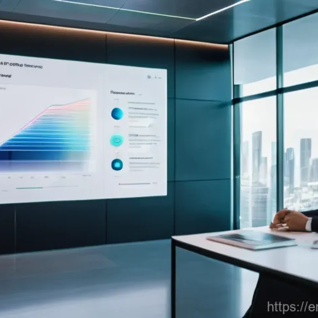 펀드투자상담사와 관련된 온라인 리소스 - **AI-Powered Predictive Financial Insights:**
    "A sleek, futuristic financial office where a dive...