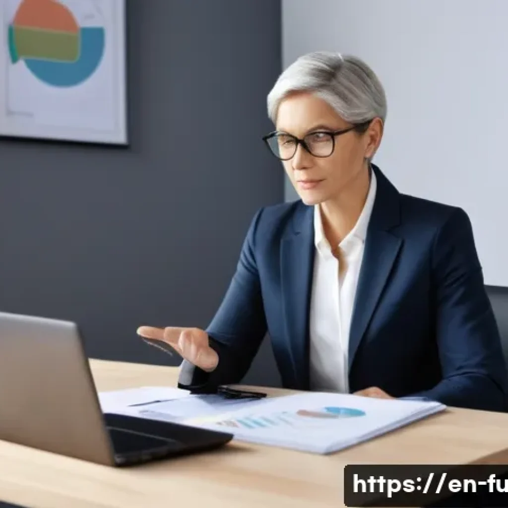 펀드투자상담사로서의 자기계발 방법 - A professional financial advisor attentively listening to a diverse middle-aged client in a modern o...